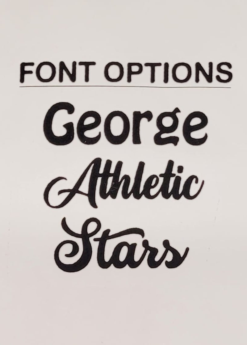 Vinyl Font Options