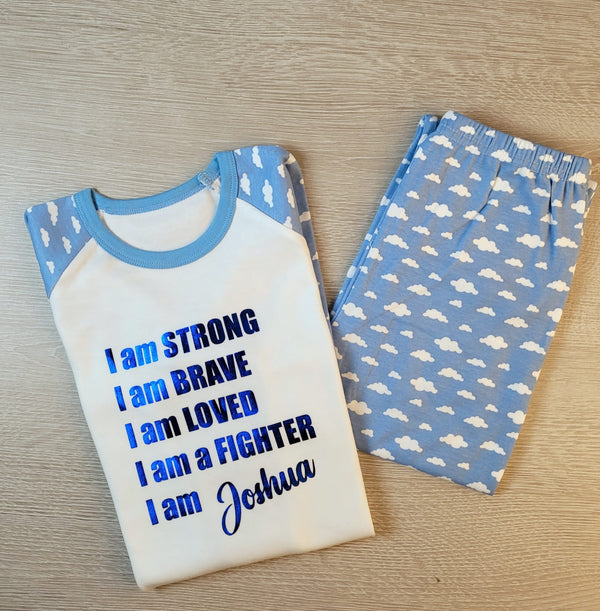 Kids Pajamas Braver Stronger