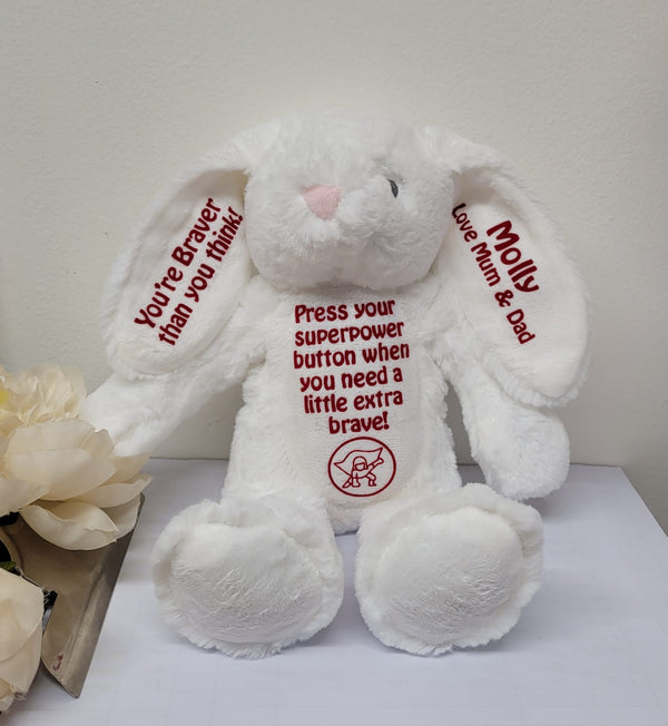 Starting School Braver Teddy Superhero Button