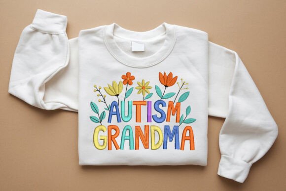 Adult Ladies Sweatshirt Autism Grandma