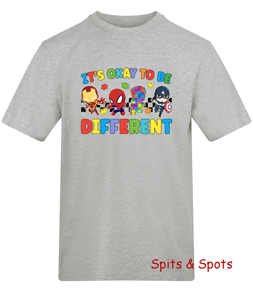 Kids Tshirt Autism It's Ok To Be Different
