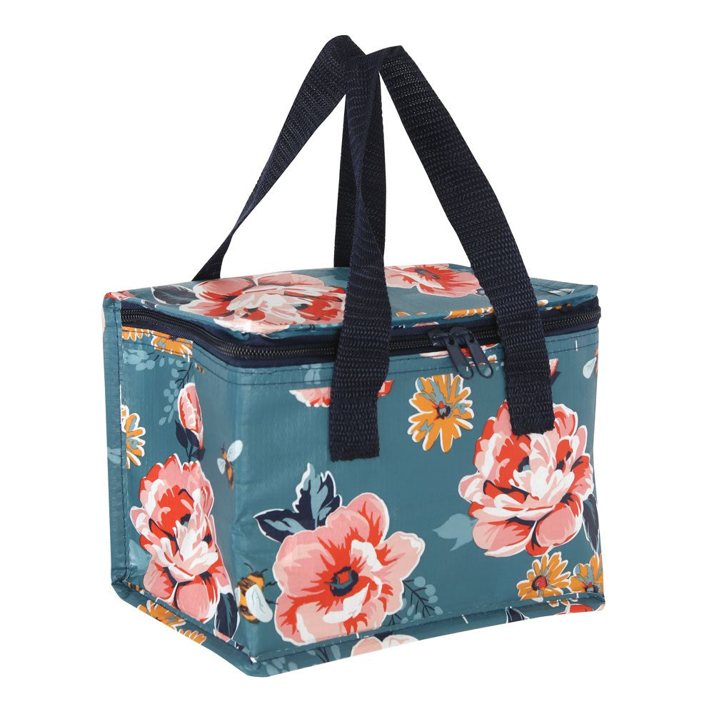 Floral Blue Lunch Bag