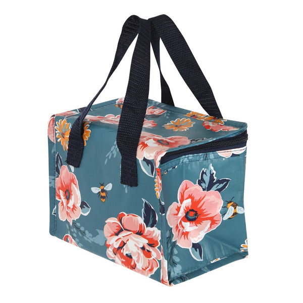 Floral Blue Lunch Bag