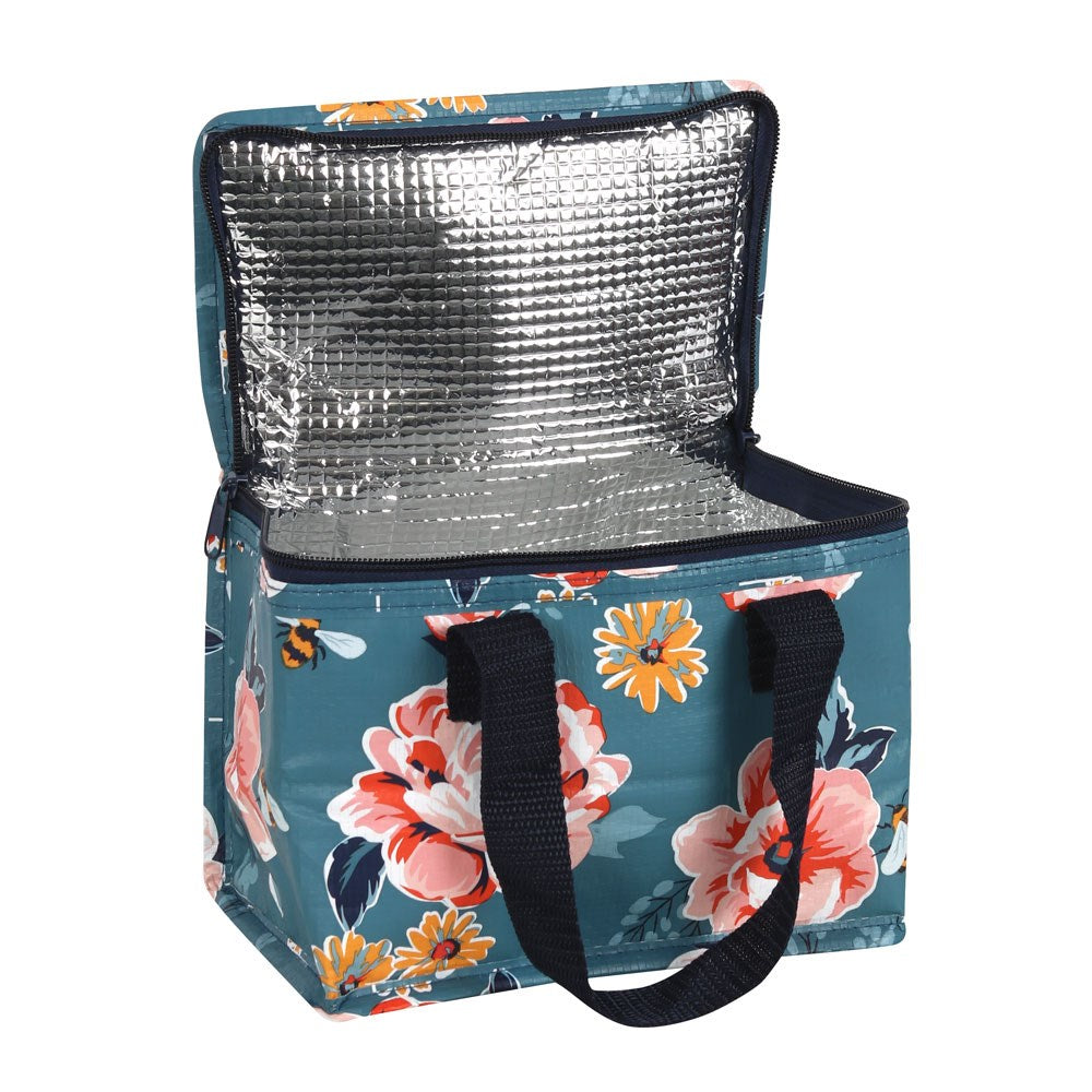 Floral Blue Lunch Bag
