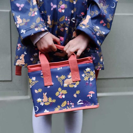 Navy Forest Lunch Bag