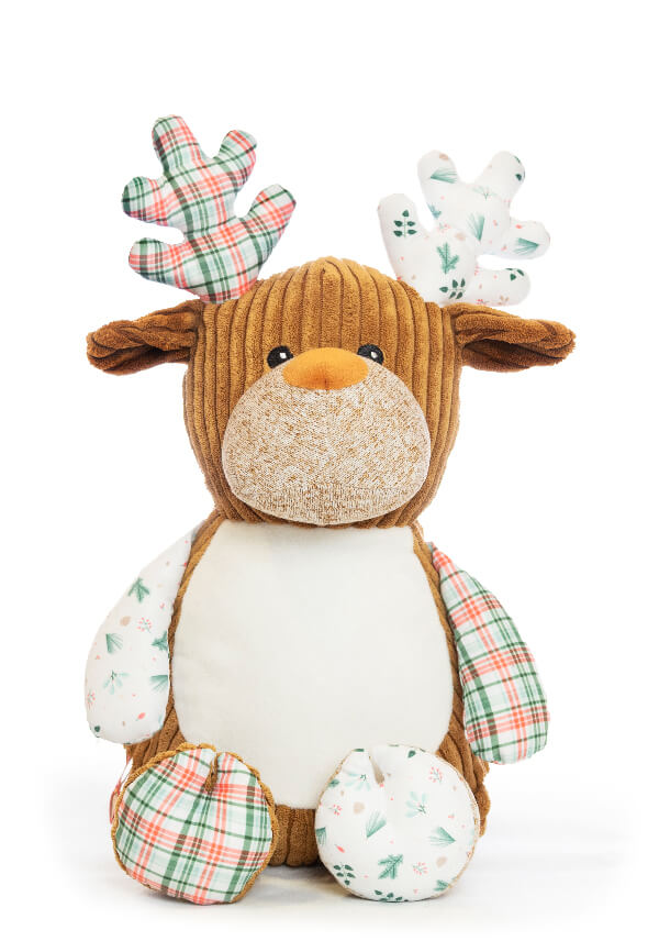 Christmas - Reindeer White Tartan