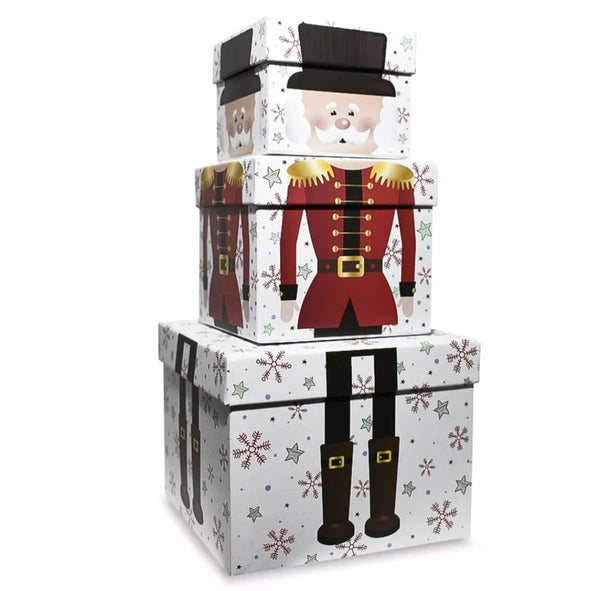 Christmas - Stacking Gift Boxes Nutcracker