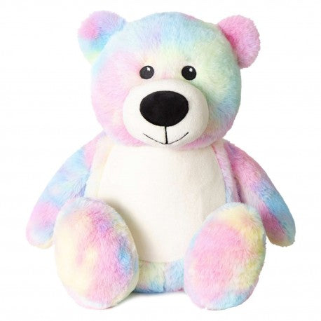 Christmas - Pastel Bear Pink Tree White Bunny