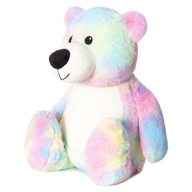 Christmas - Pastel Bear Pink Tree White Bunny