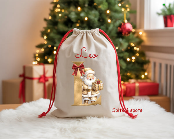 Christmas - Sack Gold Alphabet