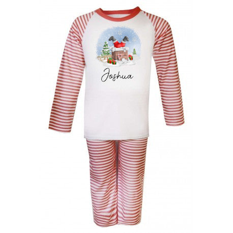 Christmas - Kids And Toddler Pajamas Santa Chimney