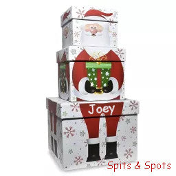 Christmas - Stacking Gift Boxes Santa