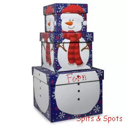 Christmas - Stacking Gift Boxes Snowman
