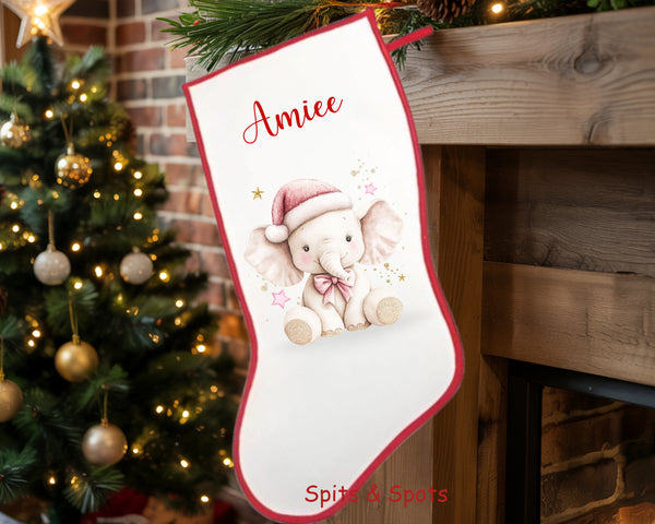 Christmas - Stocking Cute Elephant