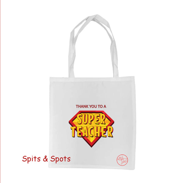 Superhero Teacher Tote Bag
