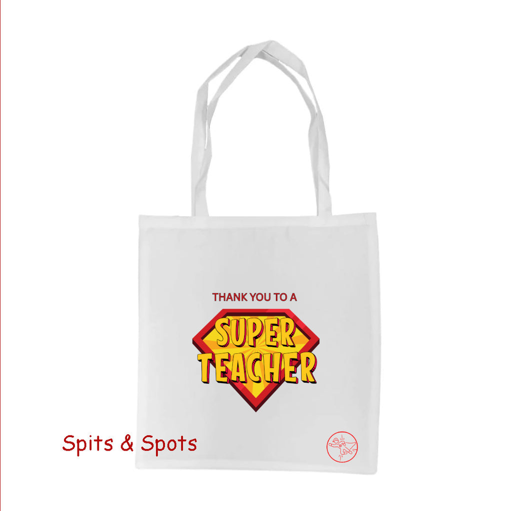 Superhero Teacher Tote Bag