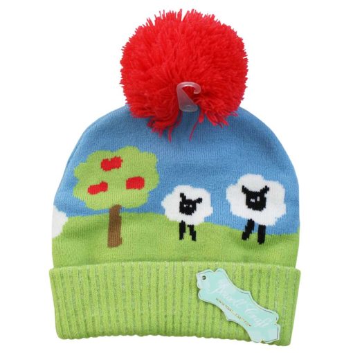 Child Tractor Farm Beanie Hat Personalised
