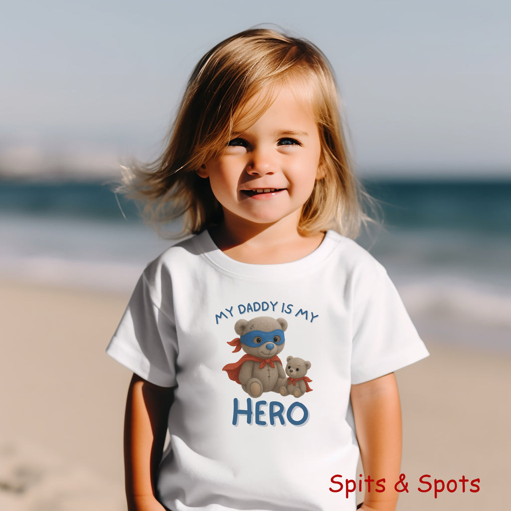Father - Toddler Tshirt My Daddy Is A Supehero Boy