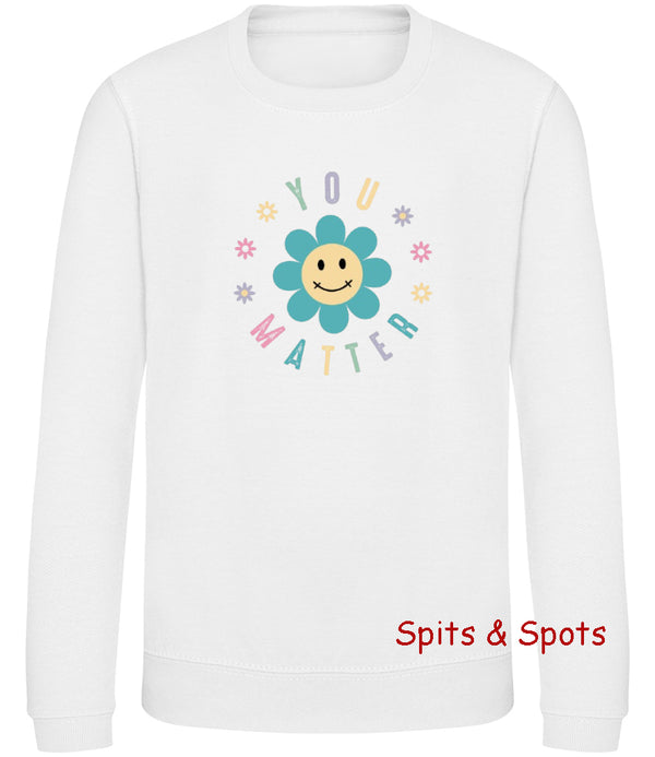Adult Ladies Sweatshirt You Matter Circle