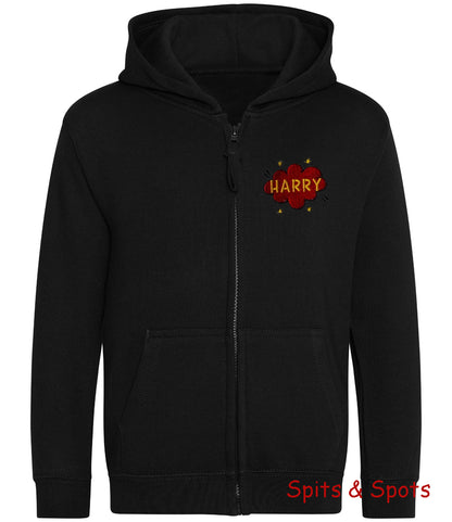 Kids Full Zip Hoodie Speech Bubble