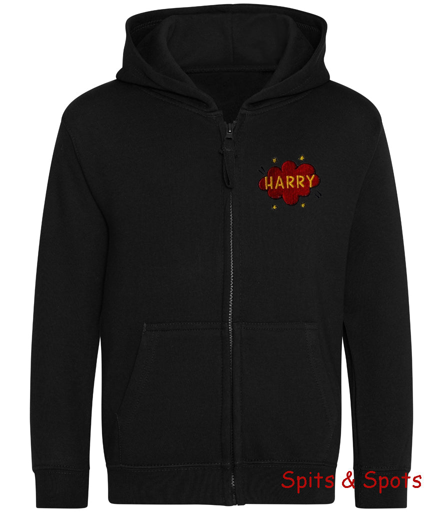 Kids Full Zip Hoodie Speech Bubble