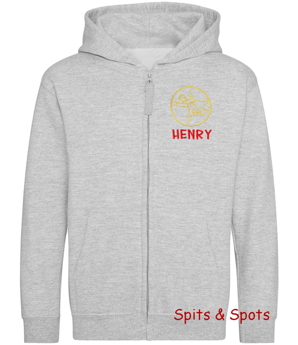 Kids Full Zip Hoodie Name