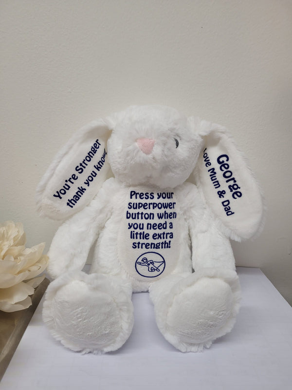 Starting School Stronger Teddy Superhero Button